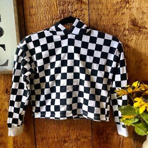 Girls crop top hoodie